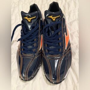 Mizuno Men's Blue and Orange Turf shoes
